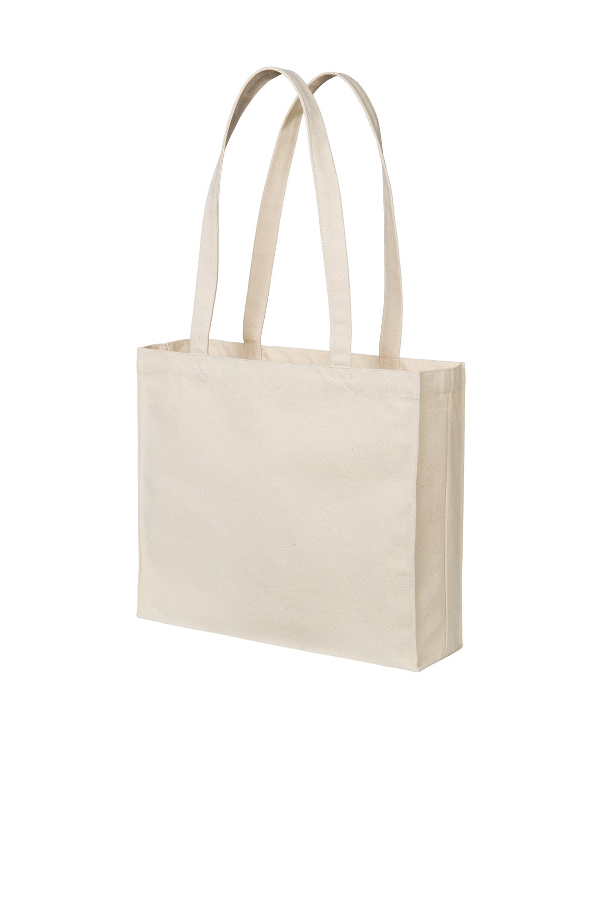 Port Authority Cotton Canvas Shopper Tote - Natural