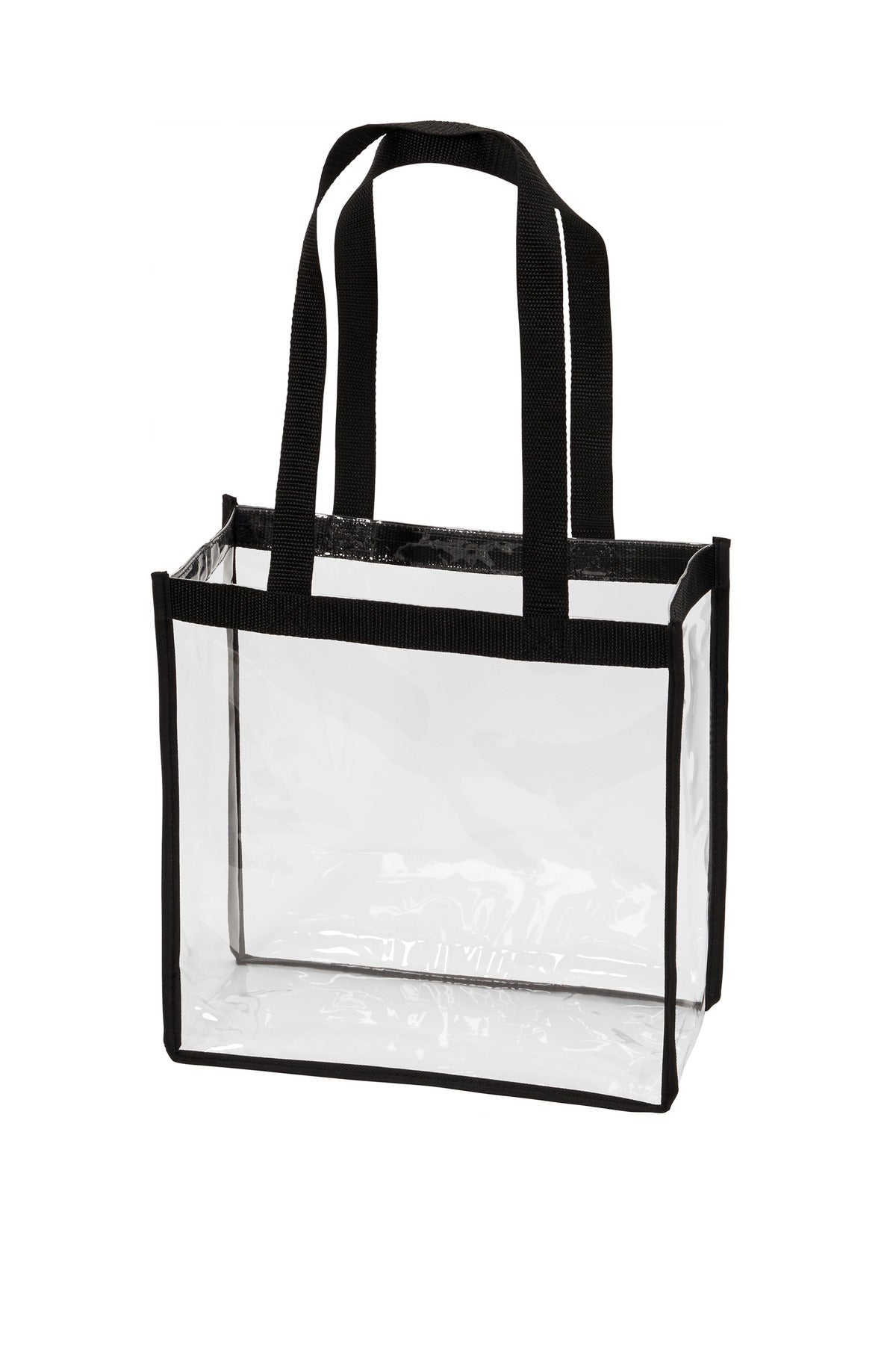 Port Authority  Clear Stadium Tote - Clear/ Black