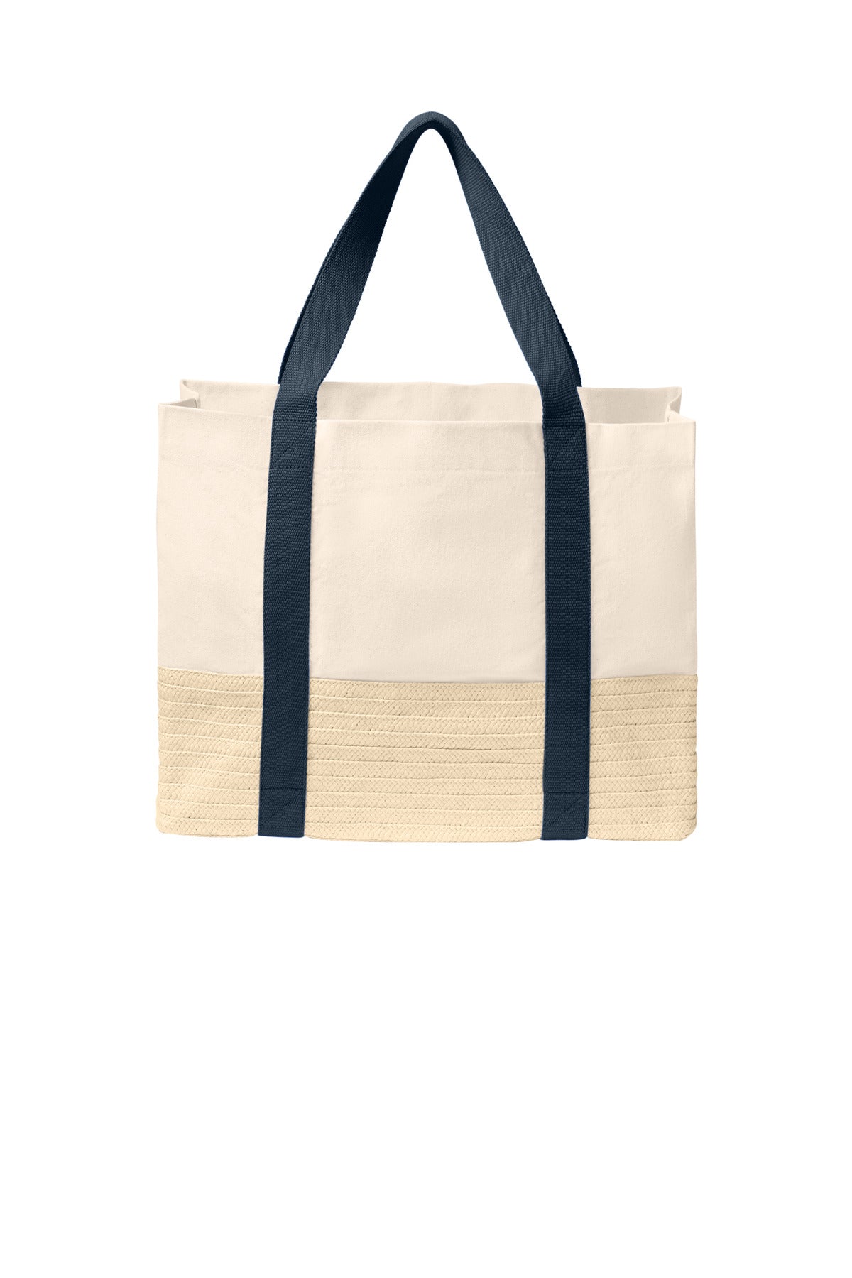 Port Authority Straw Market Tote - River Blue Navy
