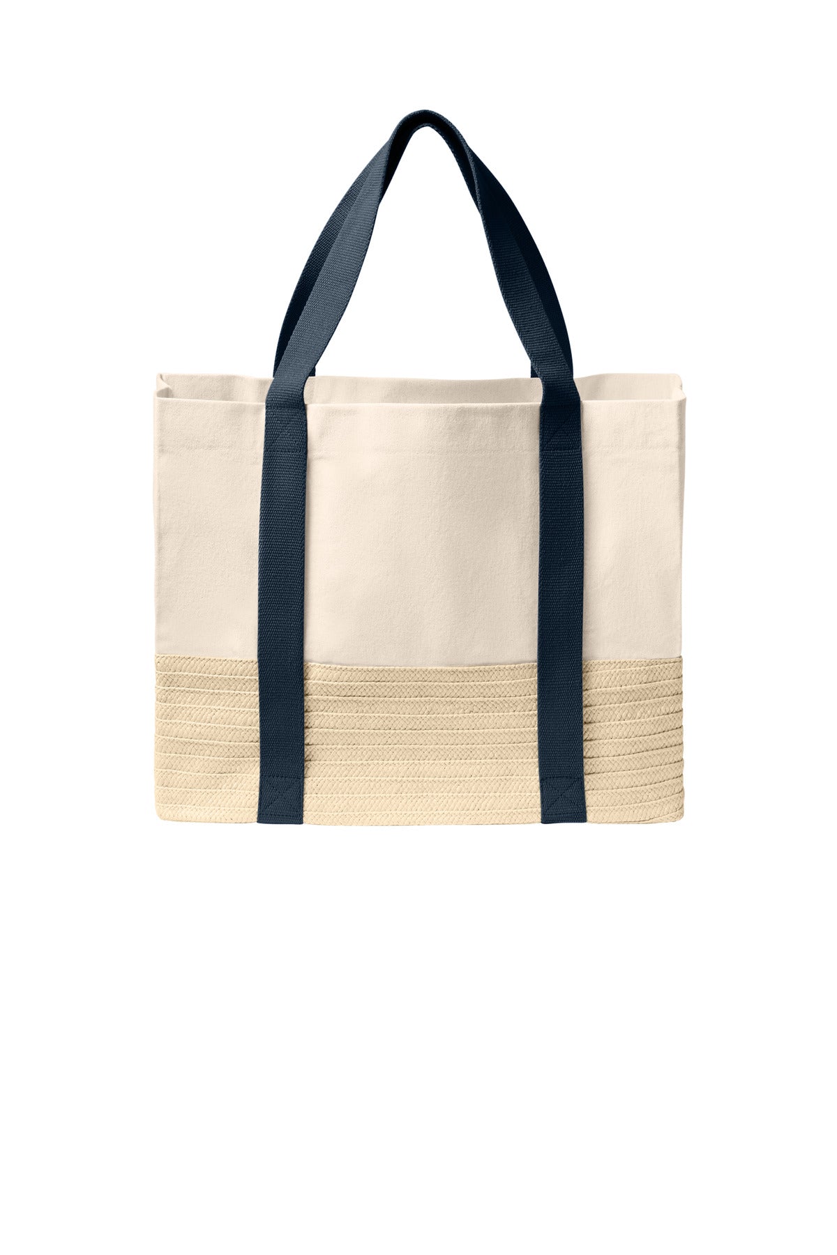 Port Authority Straw Market Tote - River Blue Navy