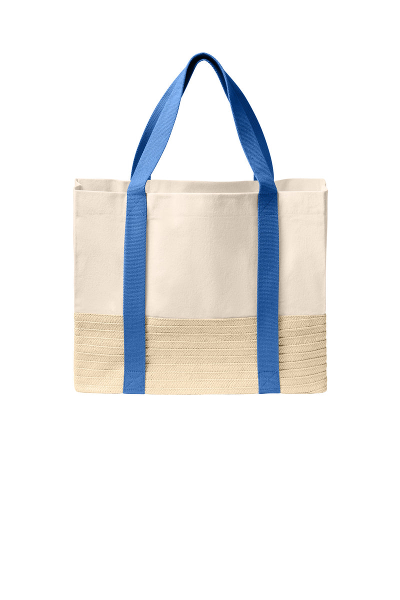Port Authority Straw Market Tote - Ultramarine Blue