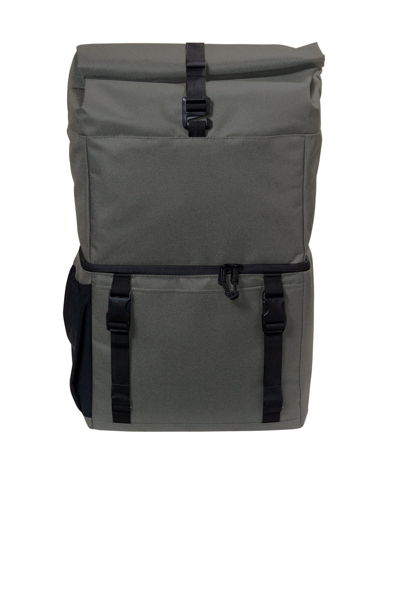 Port Authority 18-Can Backpack Cooler - Dark Charcoal/ Black