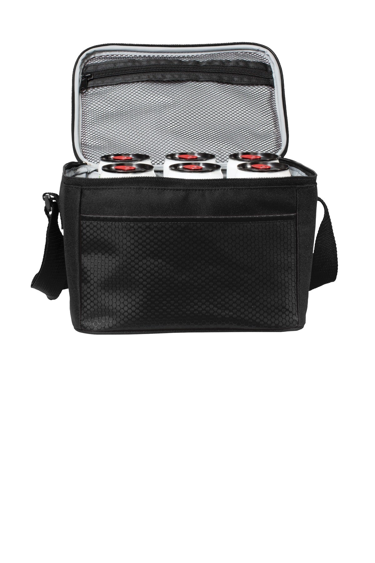 Port Authority 6-Can Cube Cooler - Black/ Black