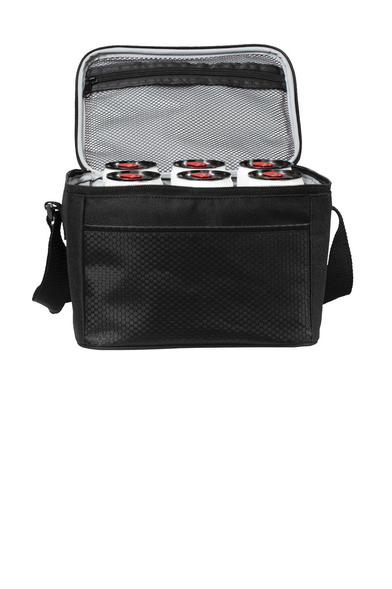 Port Authority 6-Can Cube Cooler - Black/ Black