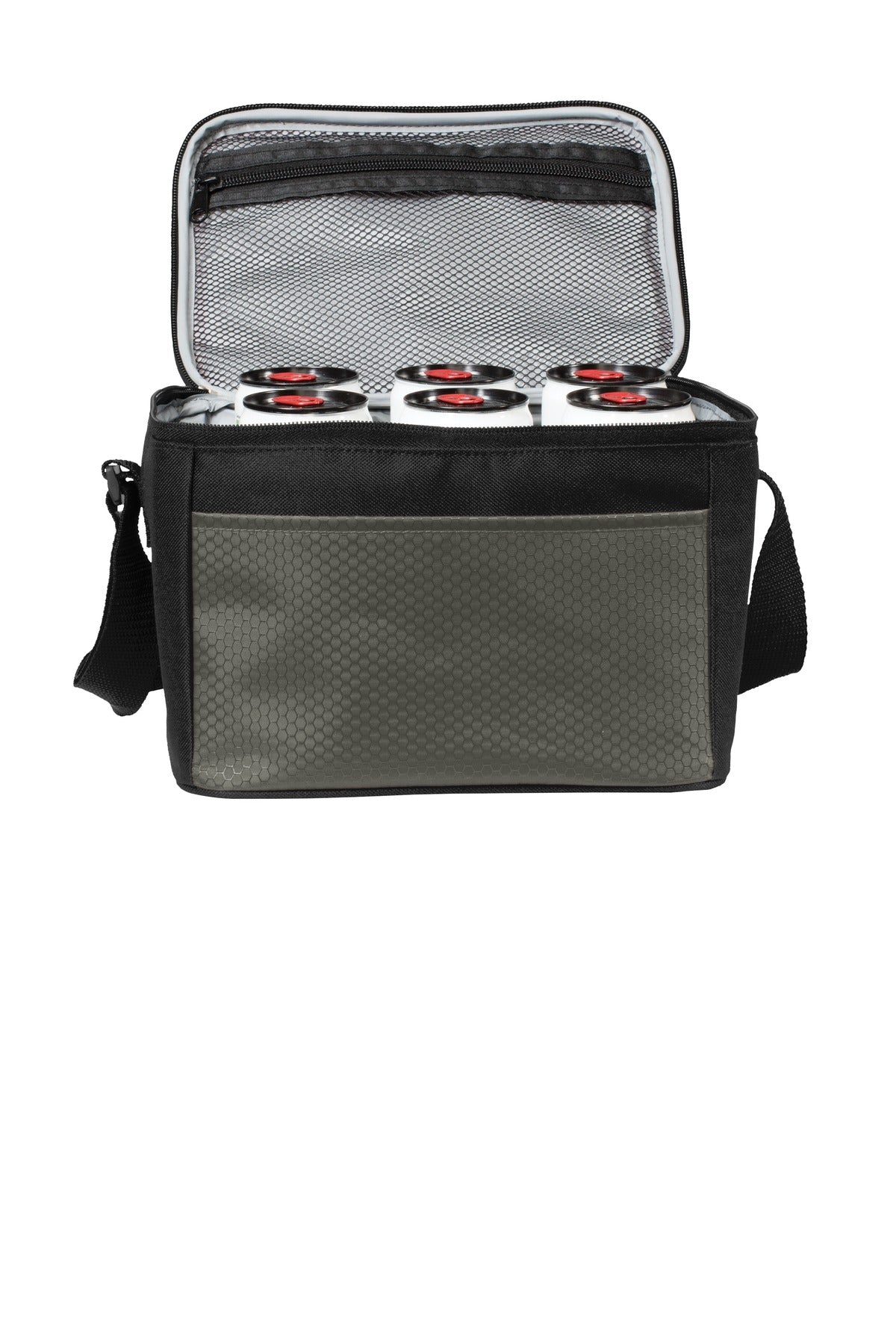 Port Authority 6-Can Cube Cooler - Grey/ Black