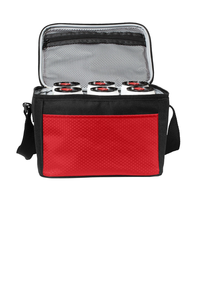 Port Authority 6-Can Cube Cooler - Red/ Black