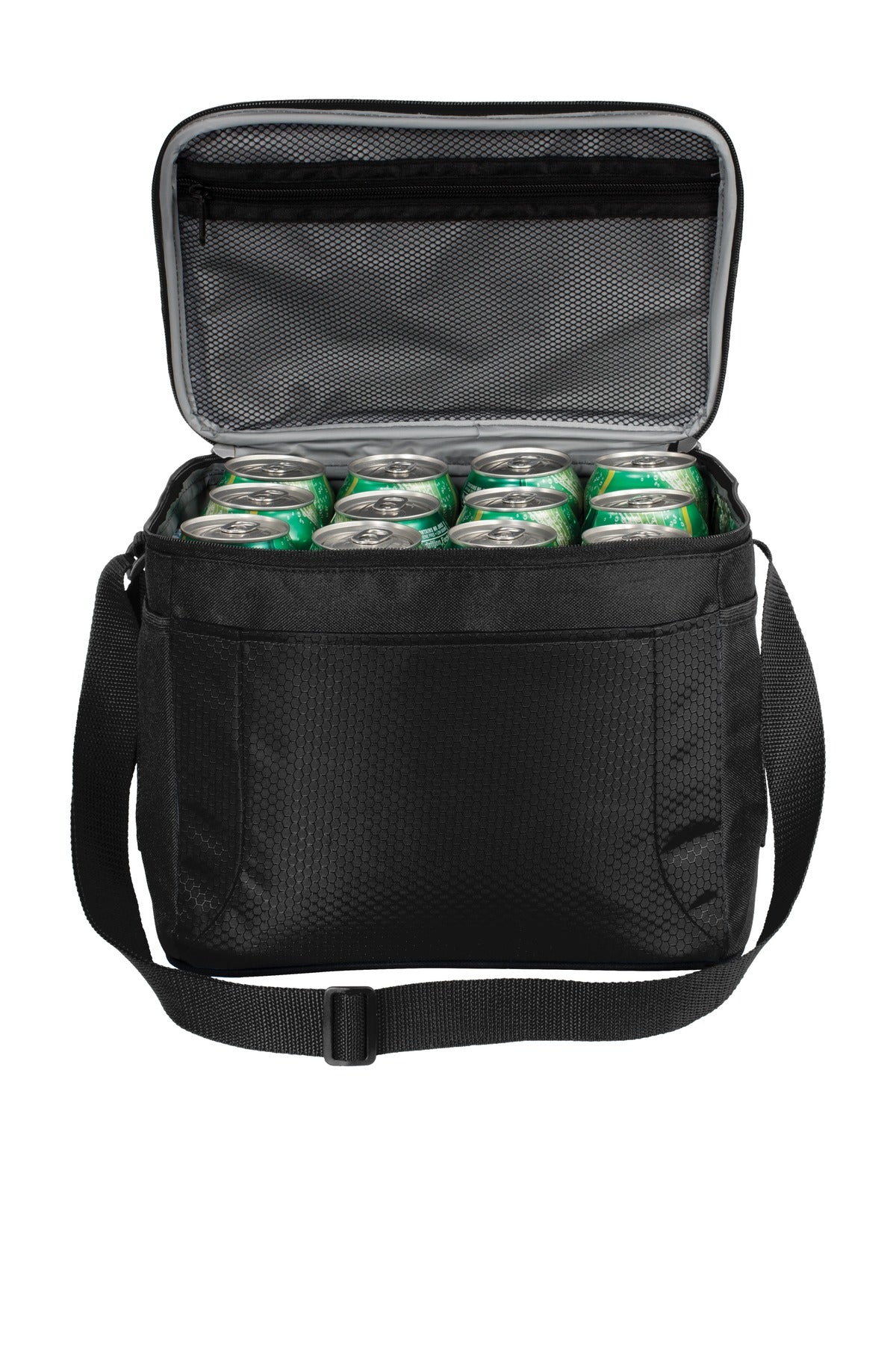 Port Authority 12-Can Cube Cooler - Black/ Black