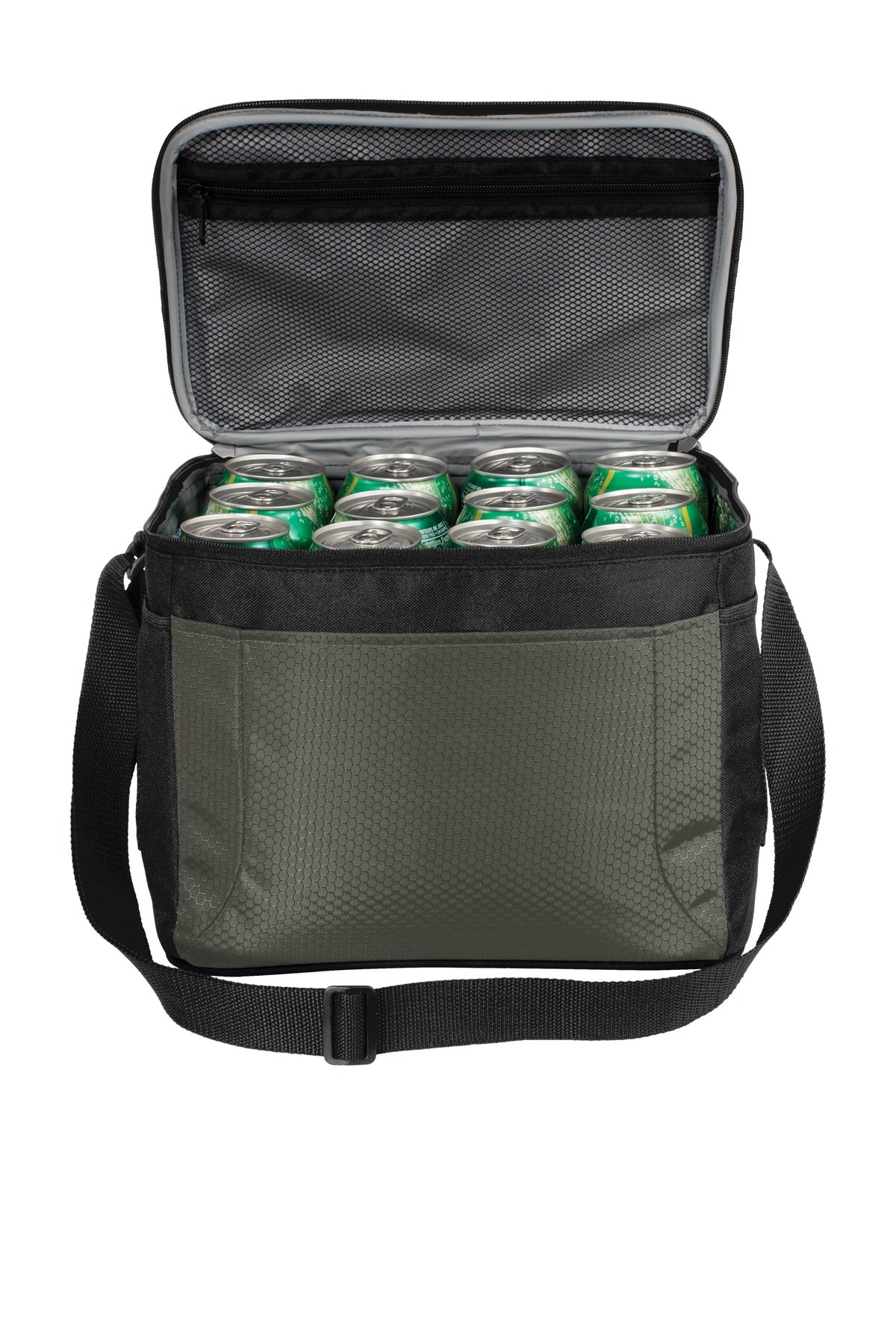 Port Authority 12-Can Cube Cooler - Grey/ Black