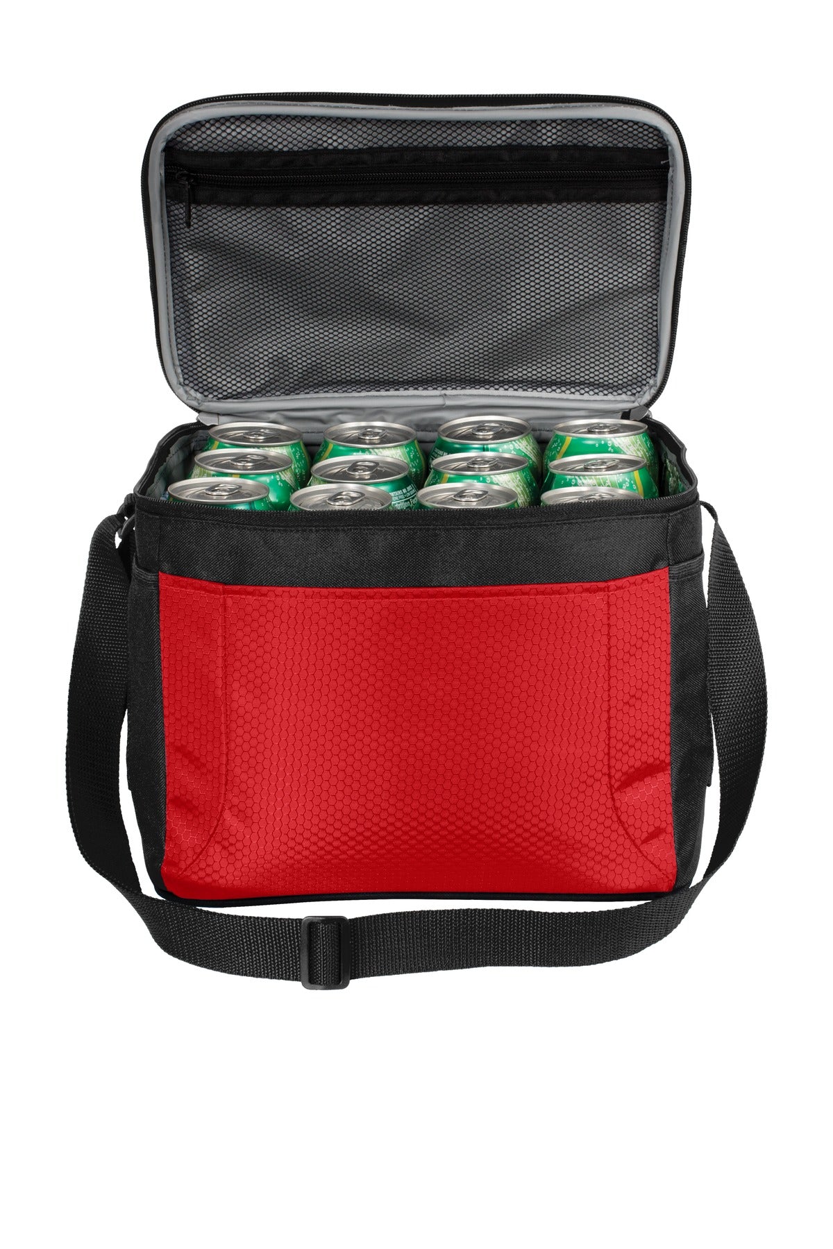 Port Authority 12-Can Cube Cooler - Red/ Black