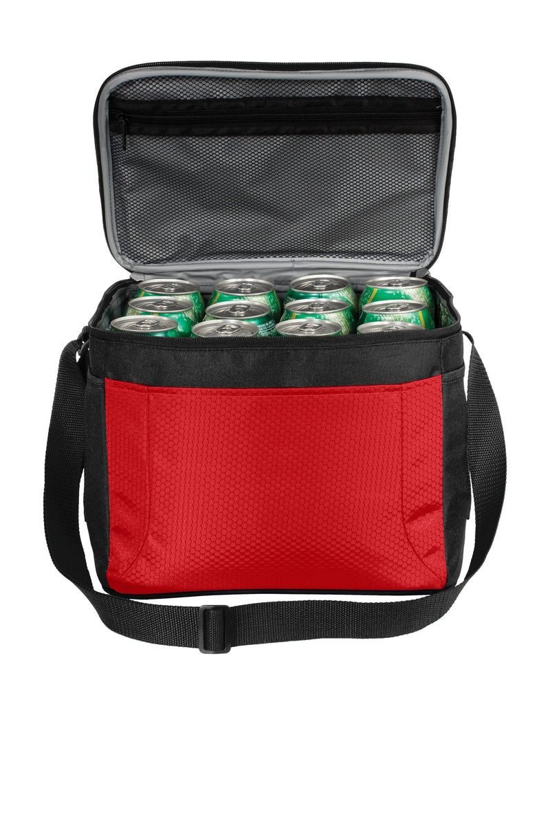 Port Authority 12-Can Cube Cooler - Red/ Black