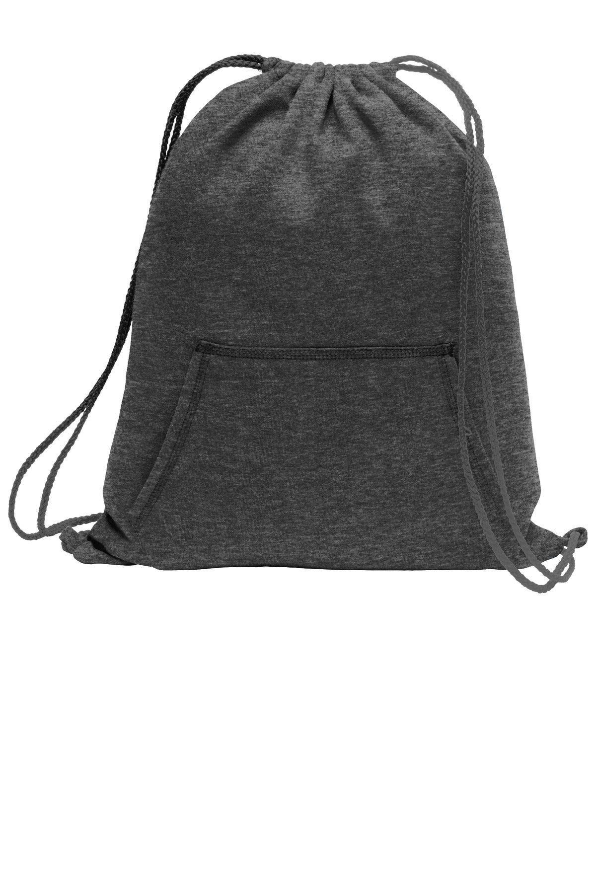 Port & Co Core Fleece Sweatshirt Cinch Pack - Dark Heather Grey