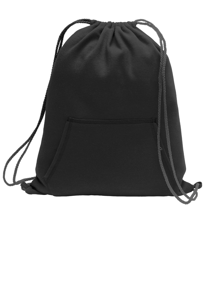 Port & Co Core Fleece Sweatshirt Cinch Pack - Jet Black