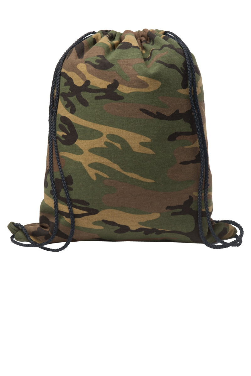 Port & Co Core Fleece Sweatshirt Cinch Pack - Military Camo