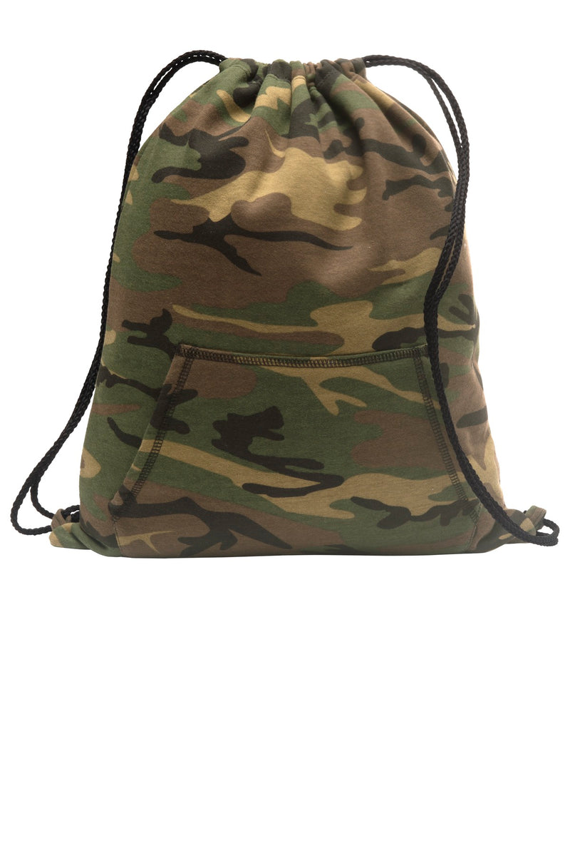 Port & Co Core Fleece Sweatshirt Cinch Pack - Military Camo
