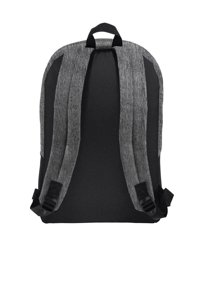 Port Authority  Retro Backpack - Heather Grey/ Black