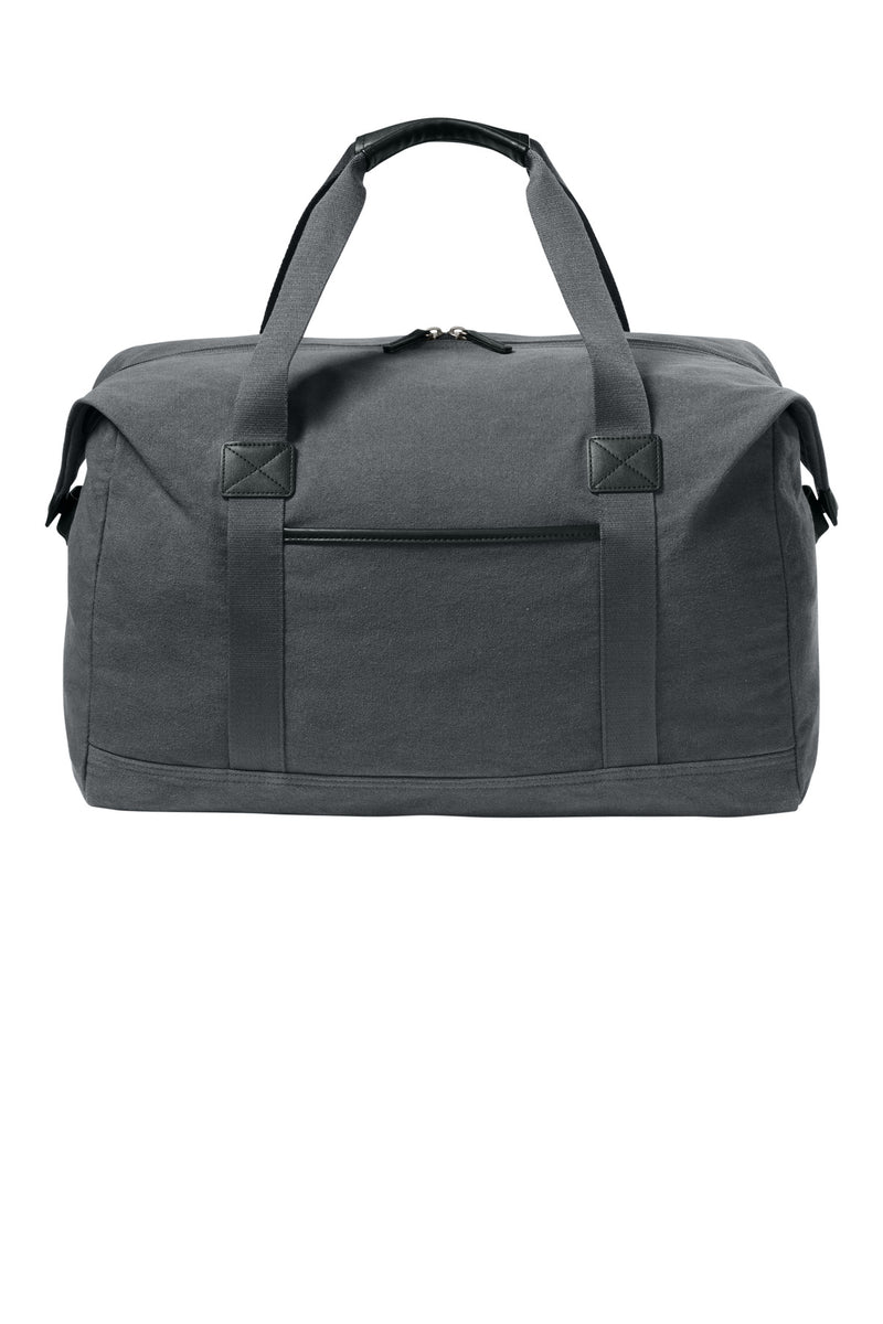 Port Authority Washed Canvas Duffel - Grey Steel