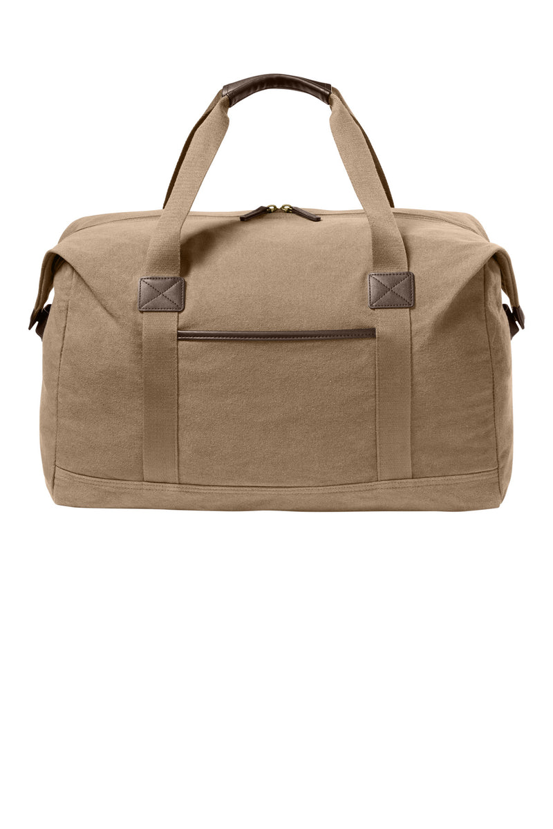 Port Authority Washed Canvas Duffel - Woodland Brown