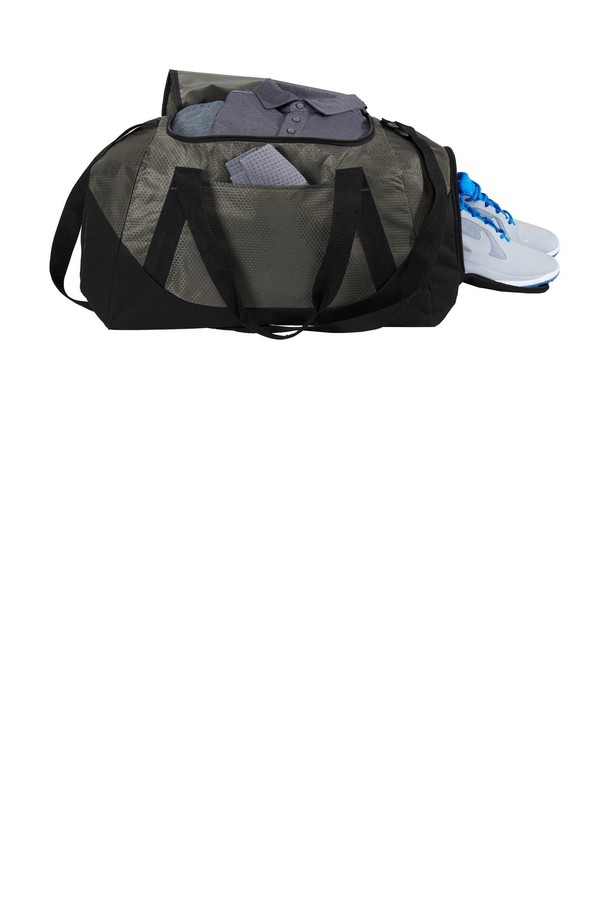 Port Authority  Team Duffel - Grey/ Black