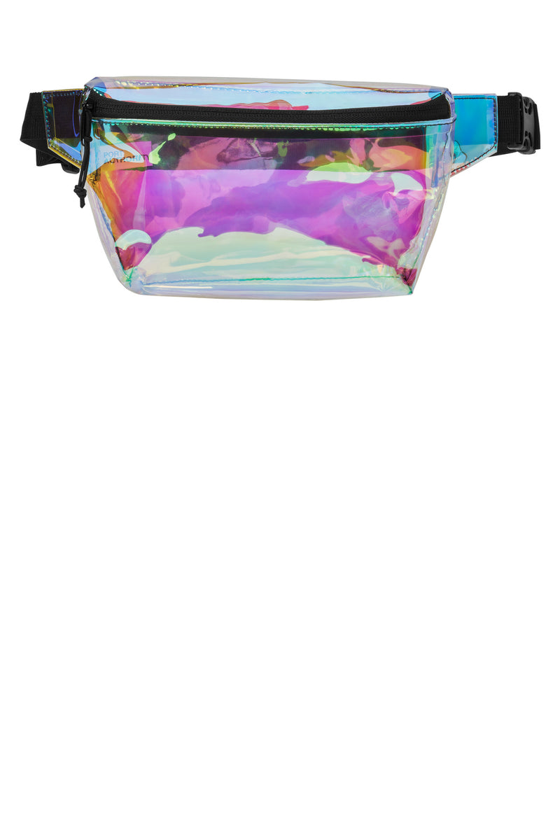 Port Authority Clear Hip Pack - Iridescent/ Black
