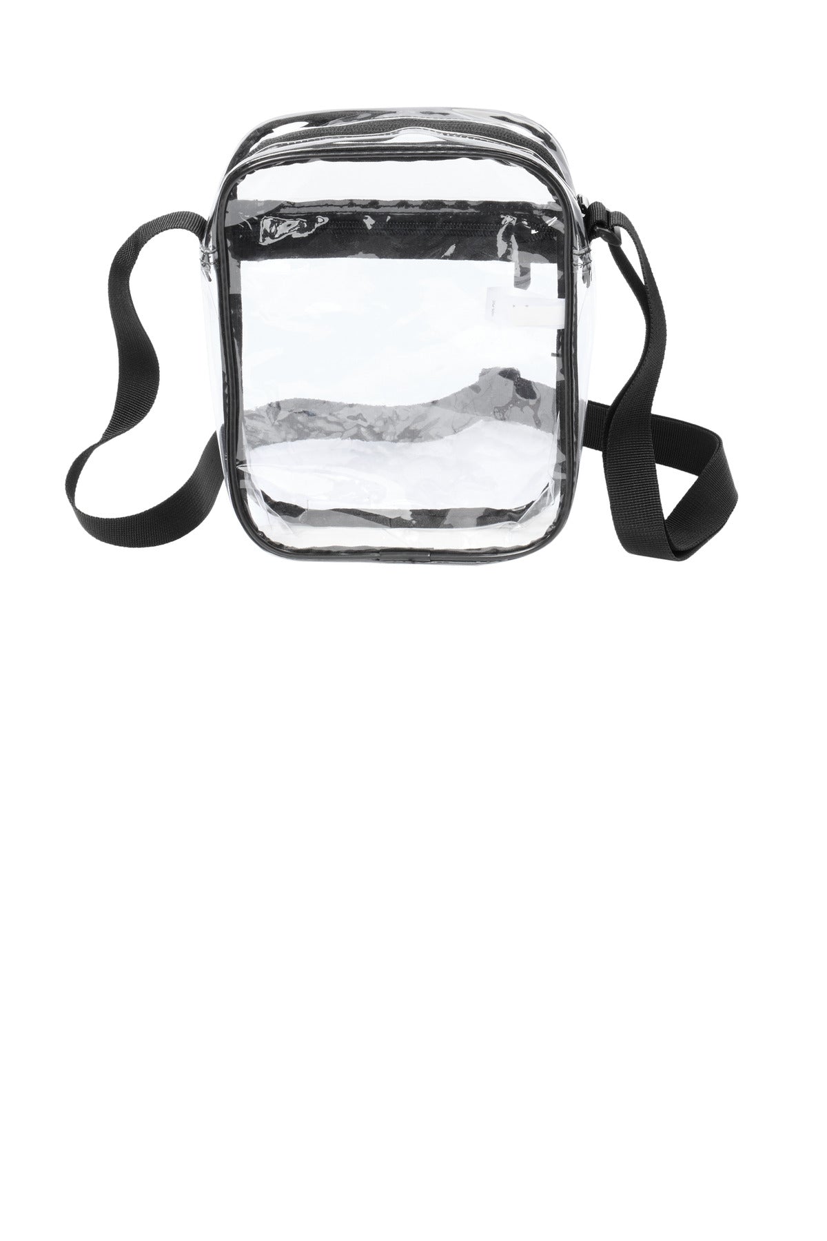 Port Authority Clear Crossbody Bag - Clear/ Black