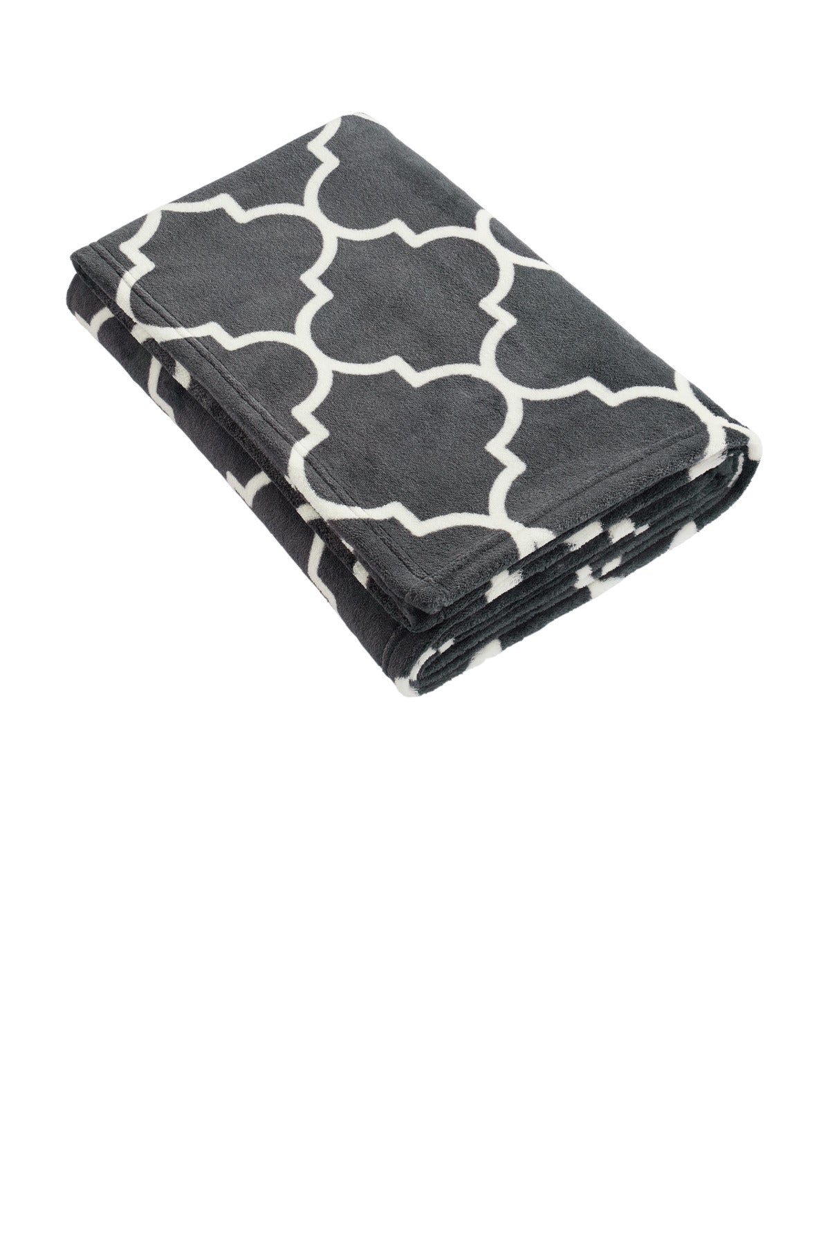 Port Authority   Ultra Plush Blanket - Graphite/ Quatrefoil