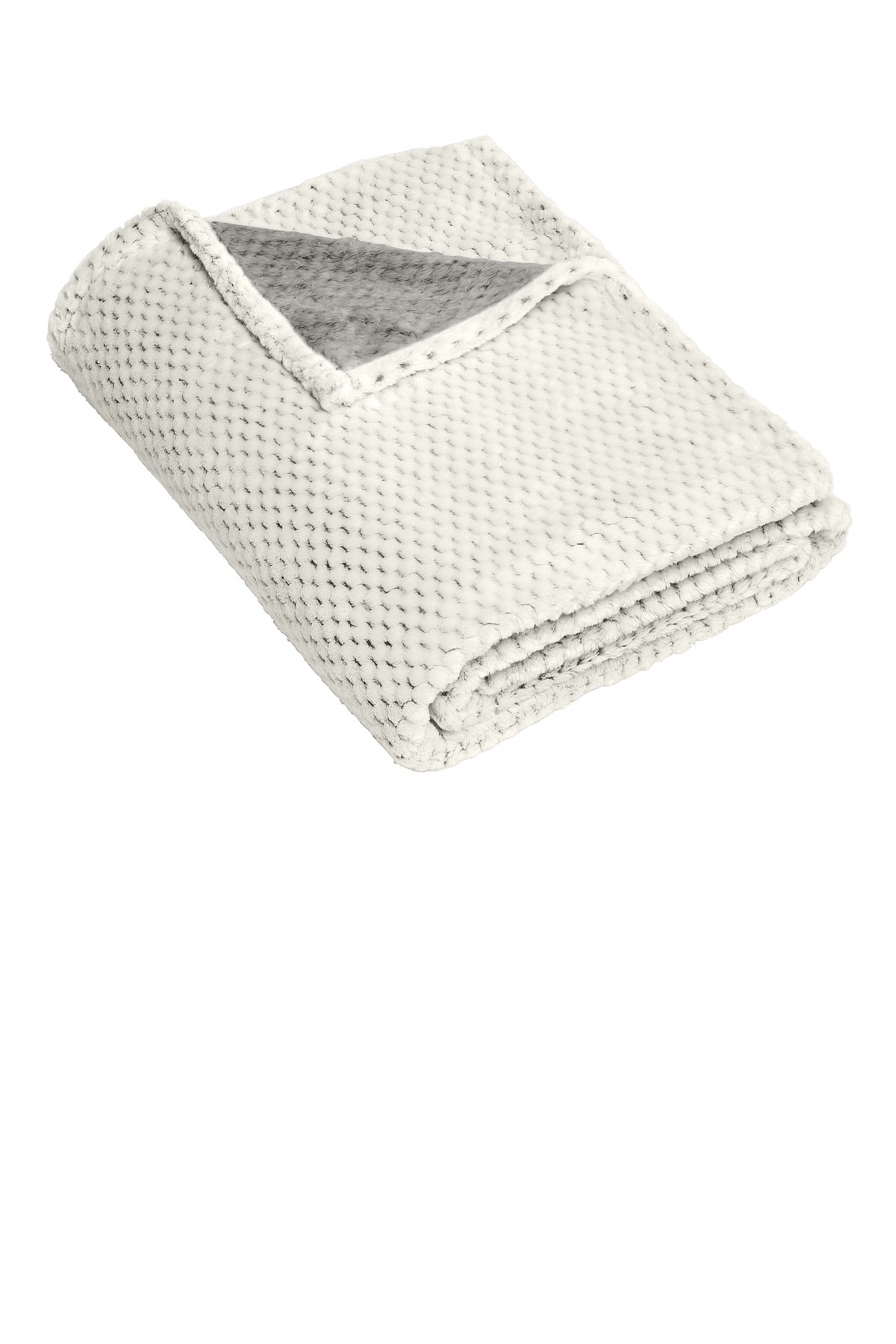 Port Authority  Plush Texture Blanket - Dark Chocolate Brown
