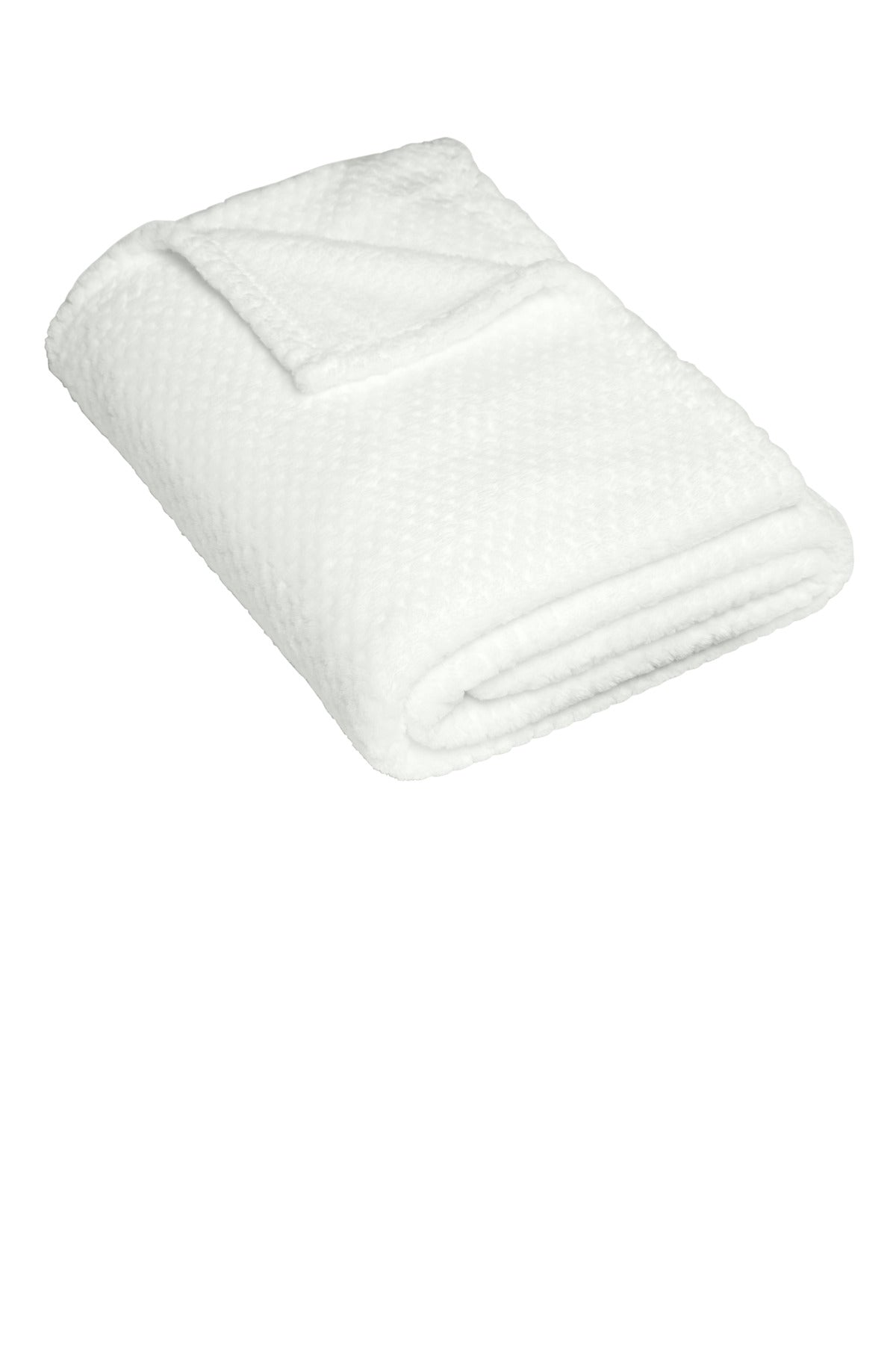 Port Authority  Plush Texture Blanket - Marshmallow