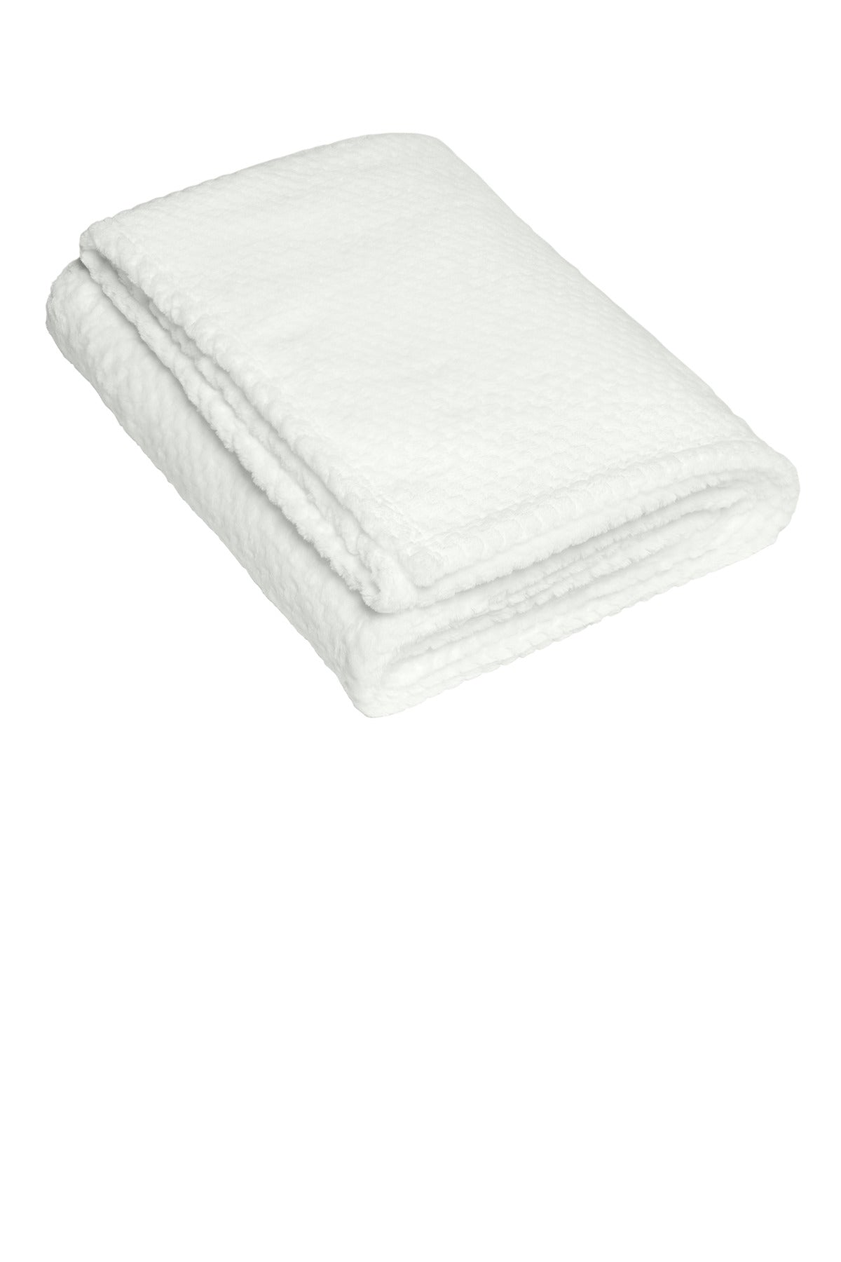 Port Authority  Plush Texture Blanket - Marshmallow