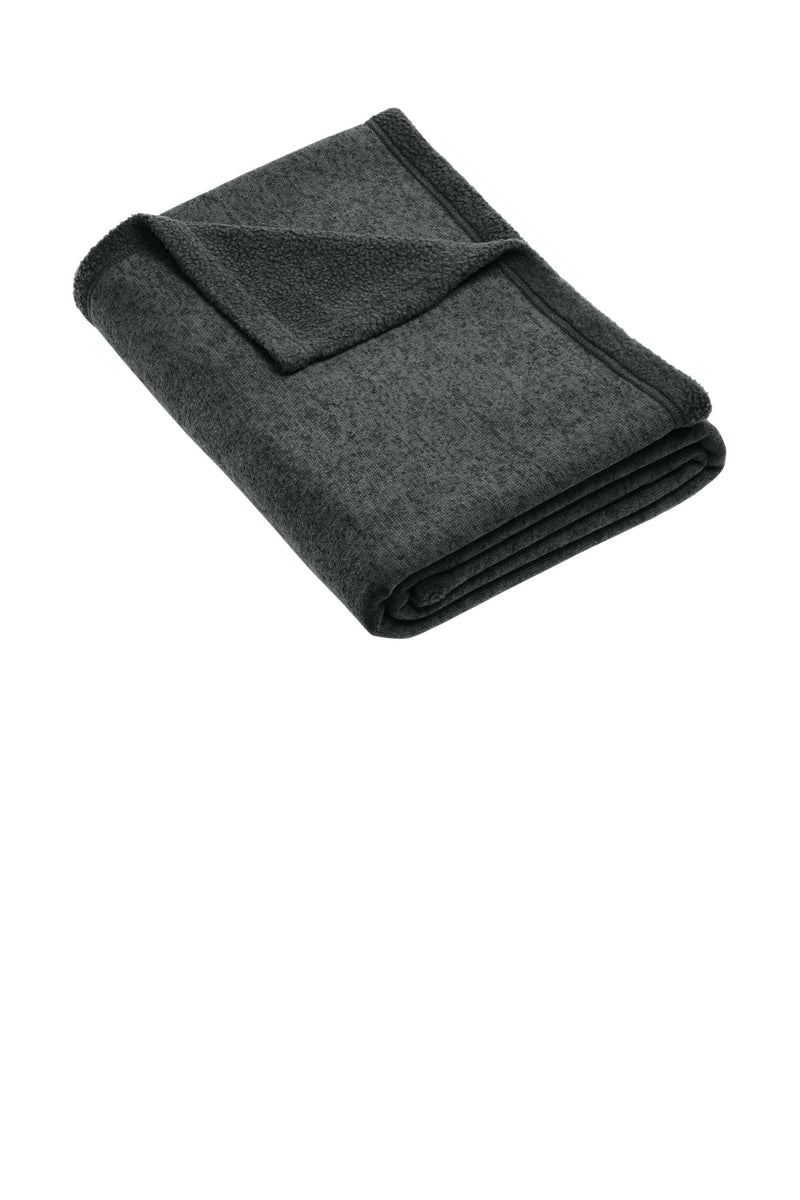 Port Authority Arc Sweater Fleece Blanket - Deep Smoke Heather