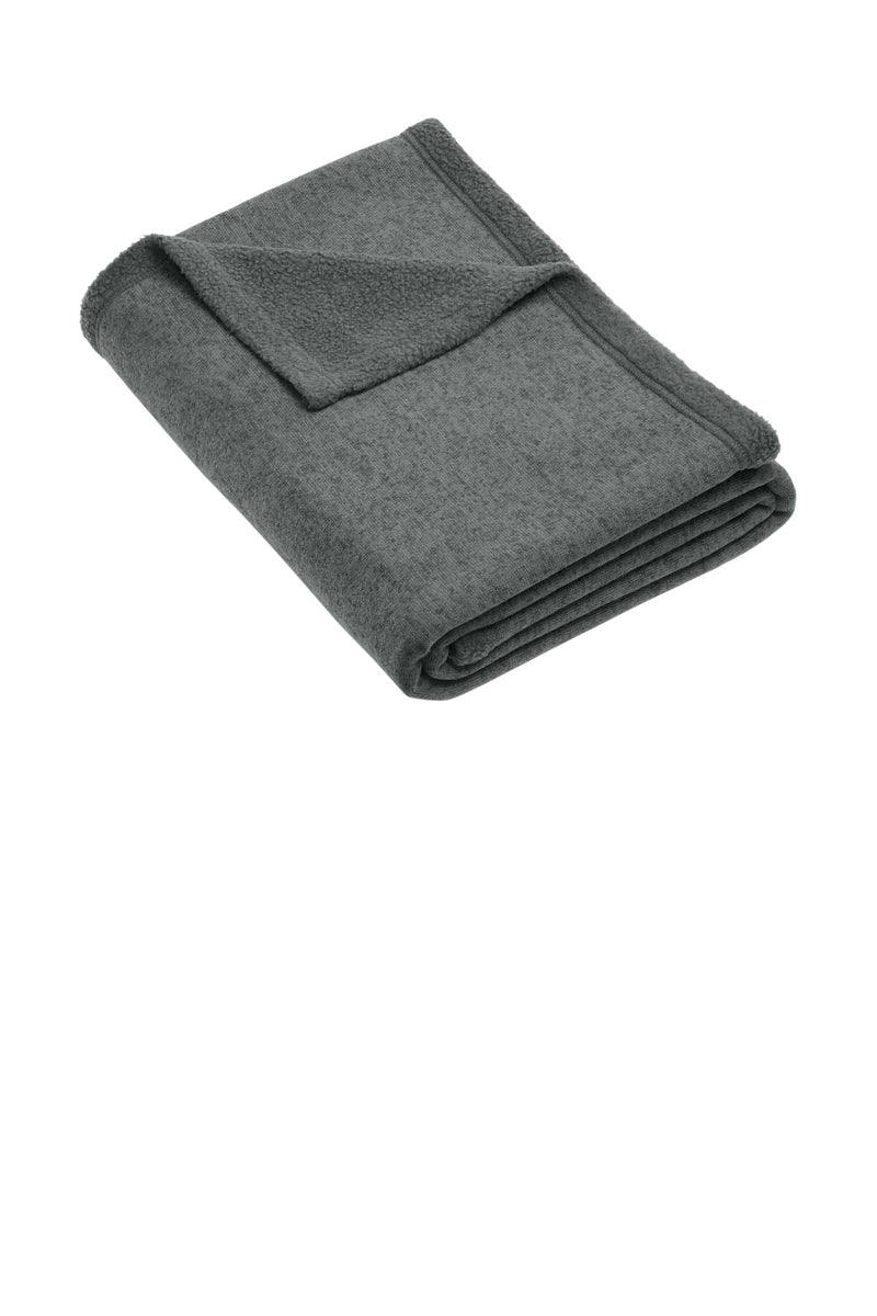 Port Authority Arc Sweater Fleece Blanket - Grey Smoke Heather