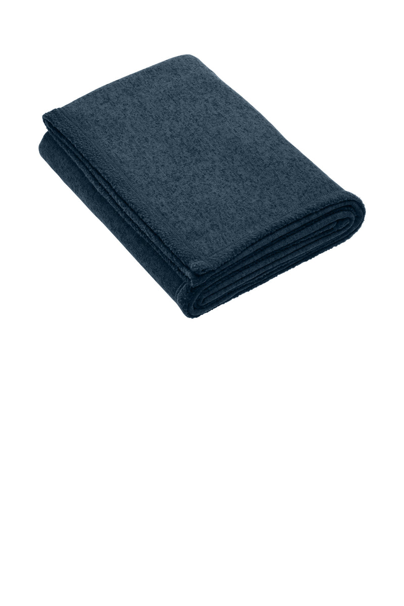 Port Authority Arc Sweater Fleece Blanket - Insignia Blue Heather