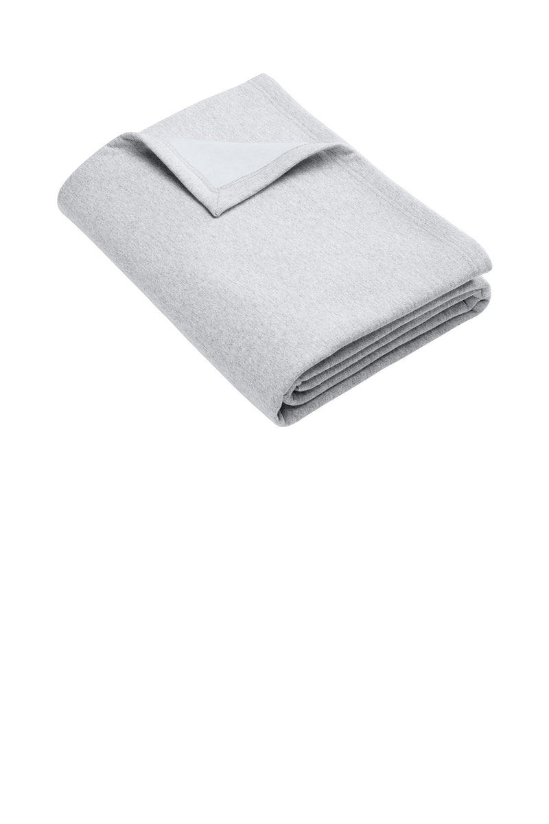 Port & Co Core Fleece Sweatshirt Blanket - Ash