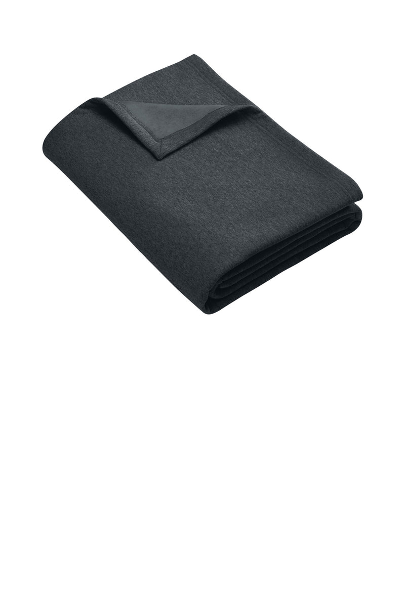 Port & Co Core Fleece Sweatshirt Blanket - Dark Heather Grey