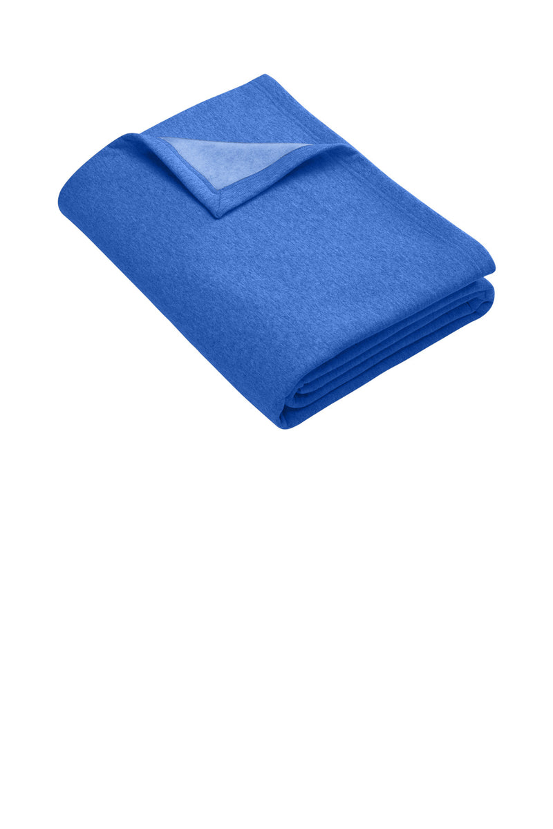 Port & Co Core Fleece Sweatshirt Blanket - Heather Royal