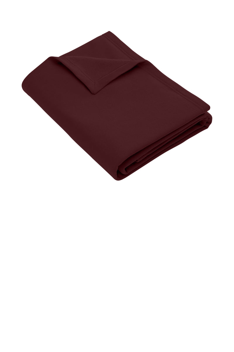 Port & Co Core Fleece Sweatshirt Blanket - Maroon