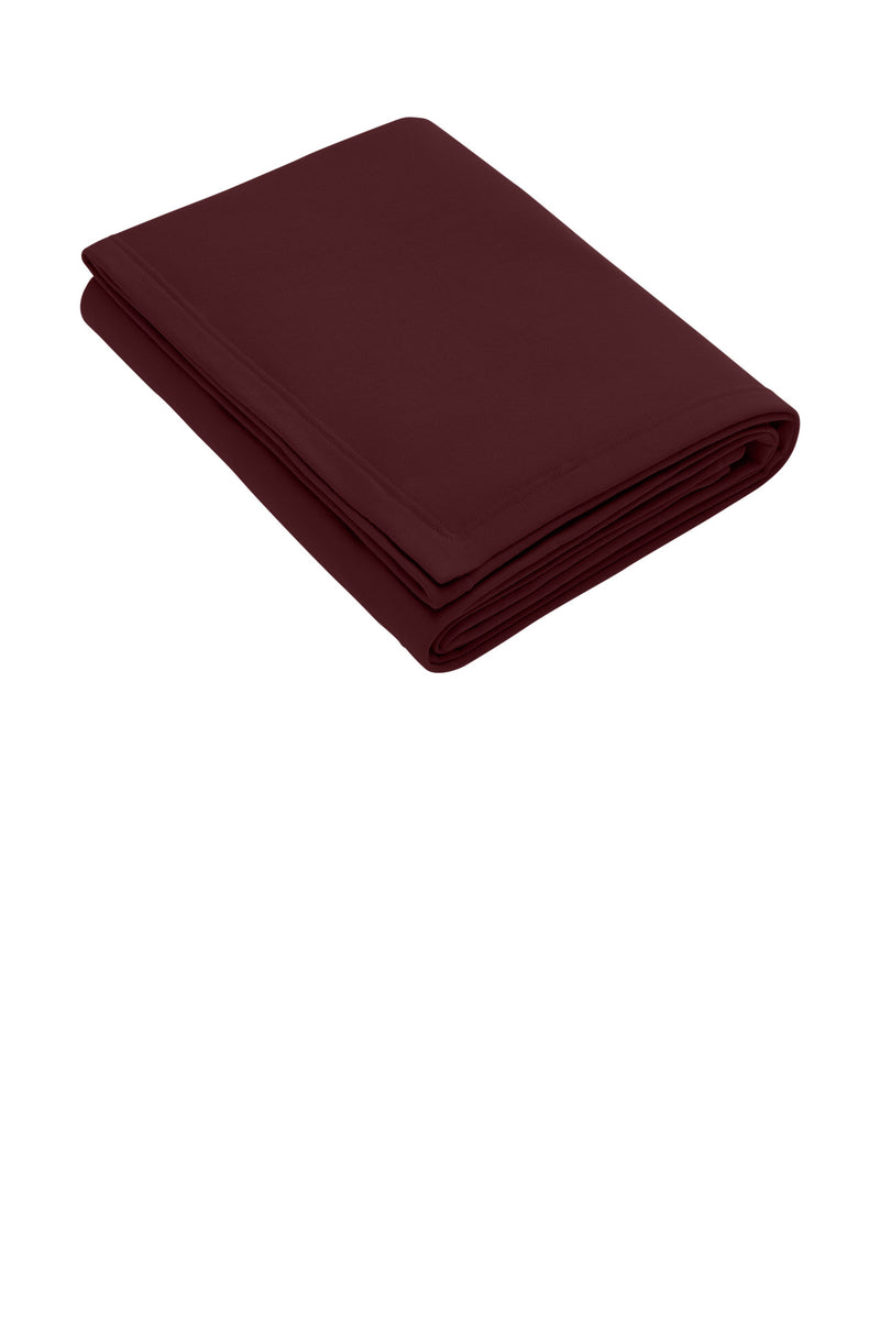 Port & Co Core Fleece Sweatshirt Blanket - Maroon