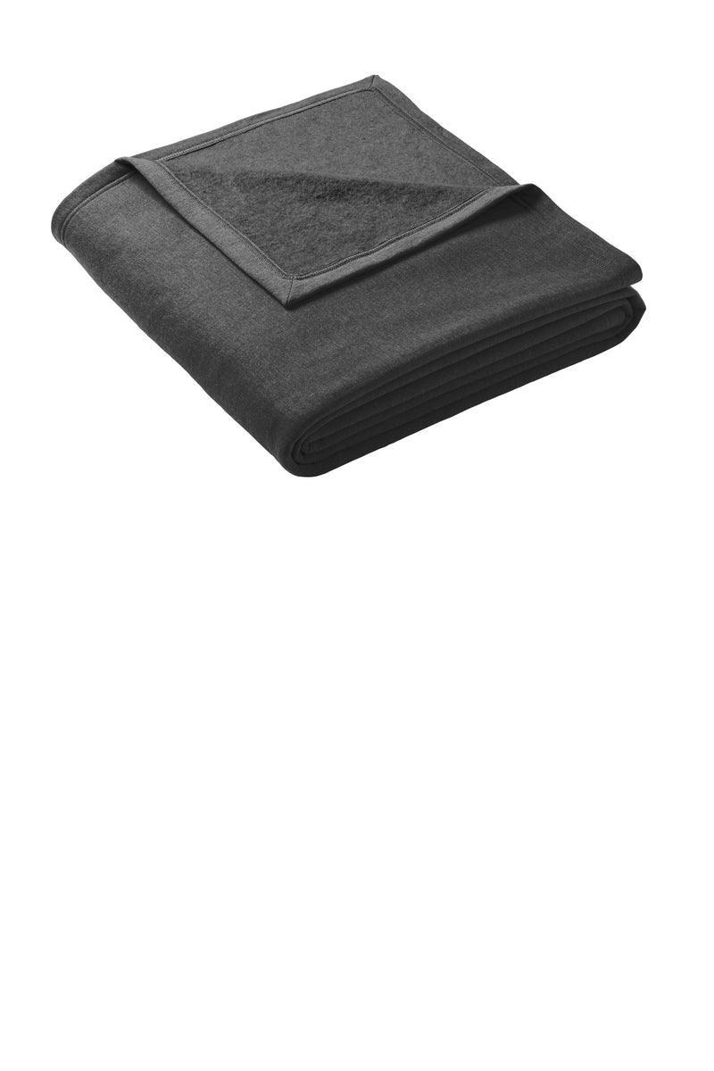 Port & Co Oversized Core Fleece Sweatshirt Blanket - Dark Heather Grey