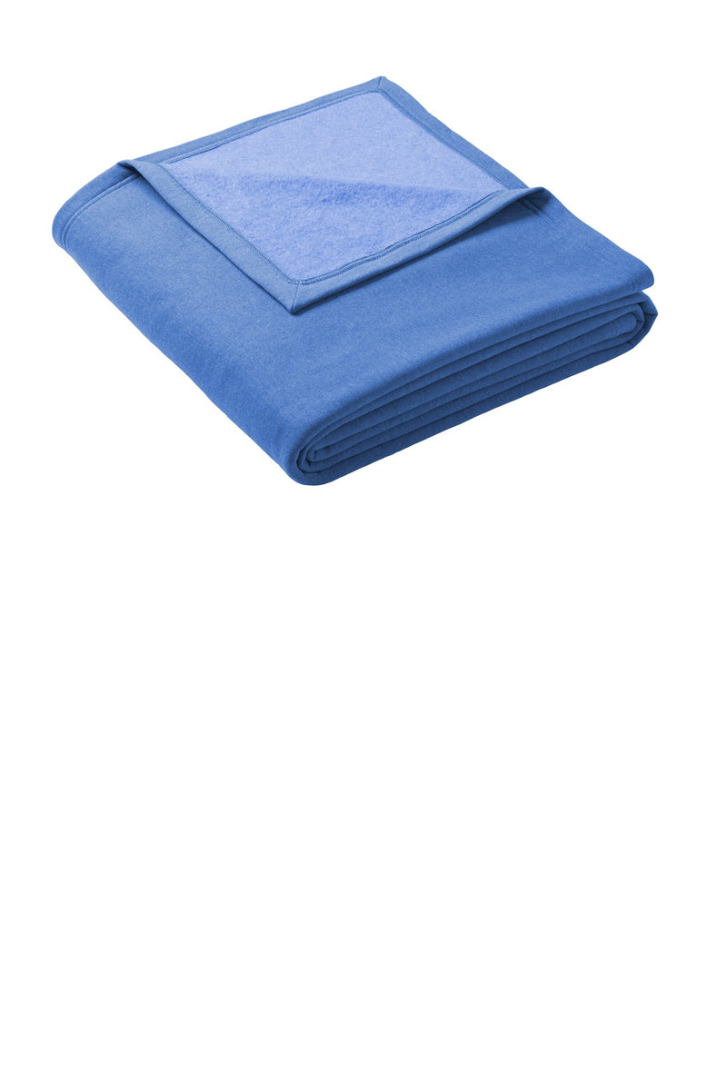 Port & Co Oversized Core Fleece Sweatshirt Blanket - Heather Royal