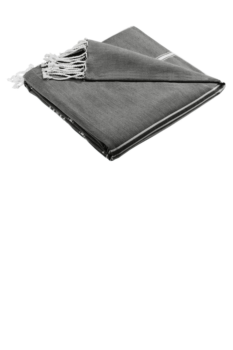 Port Authority Cali Throw - Deep Black/ White