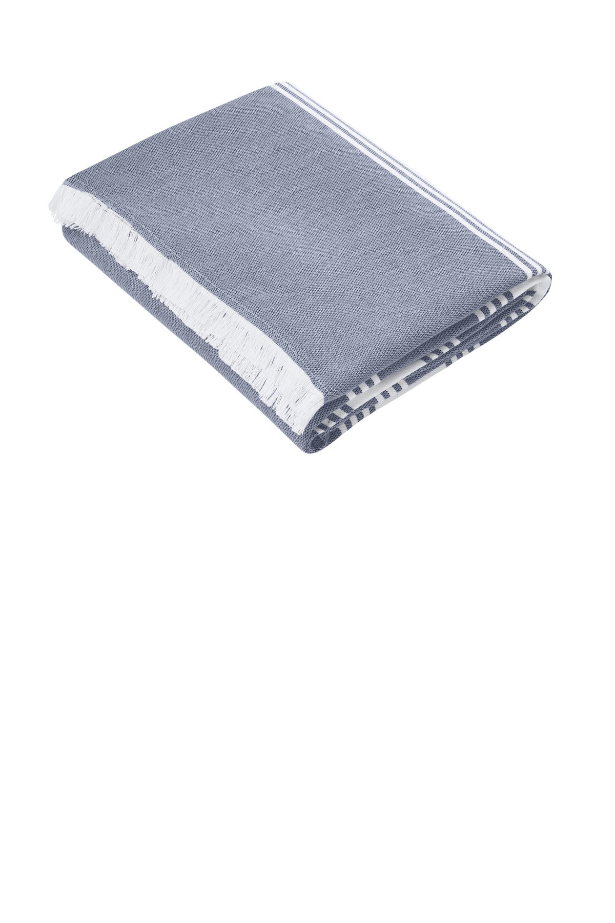 Port Authority Beach Throw - River Blue Navy/ White