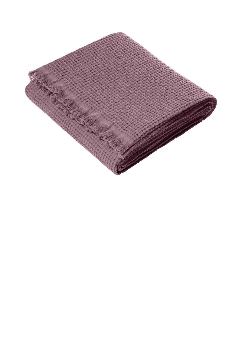 Port Authority Waffle Throw - Dusky Orchid