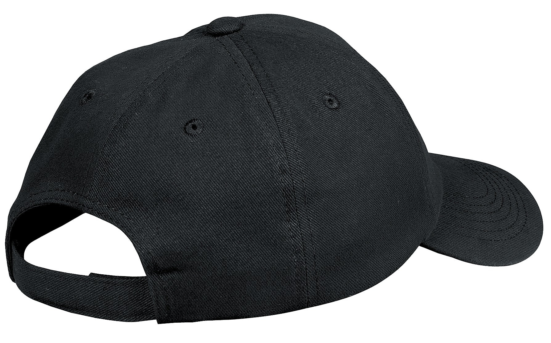 Port Authority Unstructured Brushed Twill Cap - Black