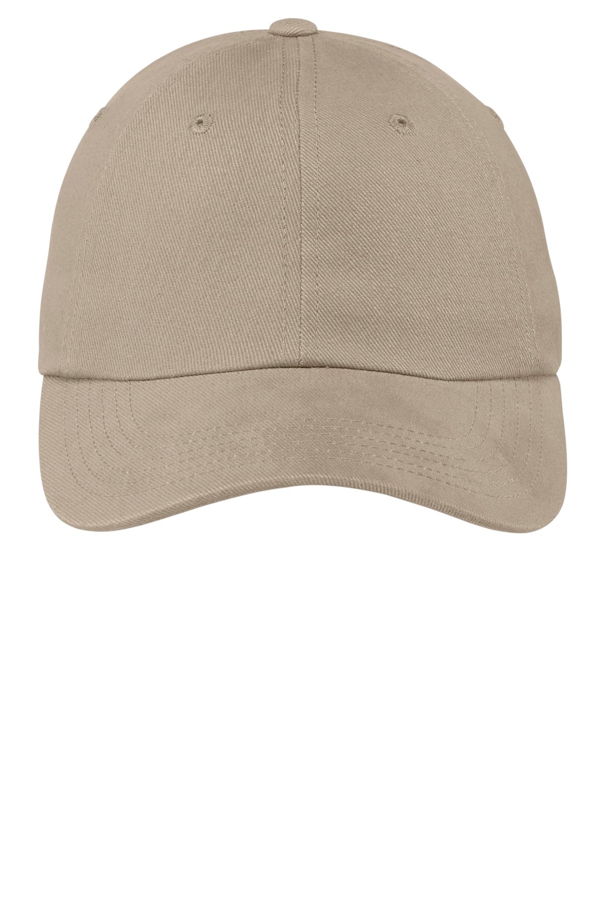 Port Authority Unstructured Brushed Twill Cap - Khaki