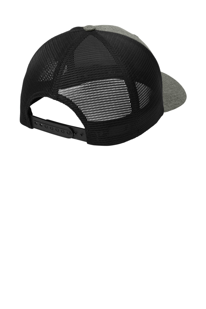Port Authority Flexfit 110 Mesh Cap - Heather Graphite/ Black