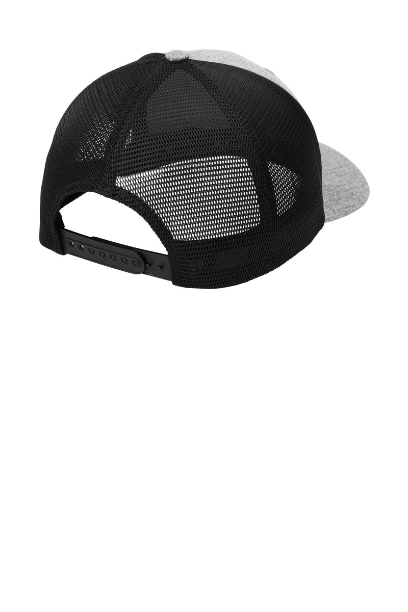 Port Authority Flexfit 110 Mesh Cap - Heather Silver/ Black
