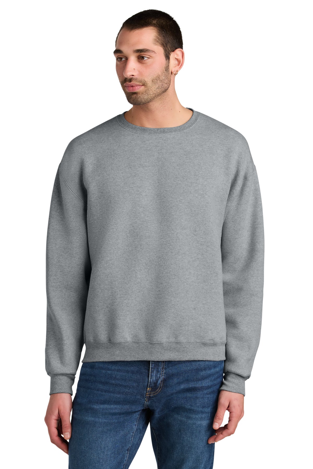 Jerzees Rugged Unisex Crewneck Sweatshirt - Athletic Heather