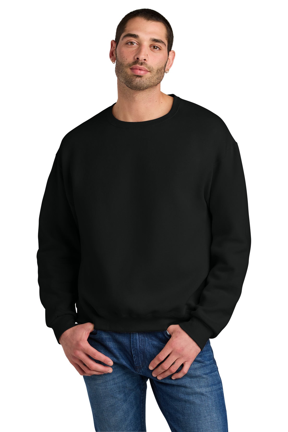 Jerzees Rugged Unisex Crewneck Sweatshirt - Black Ink