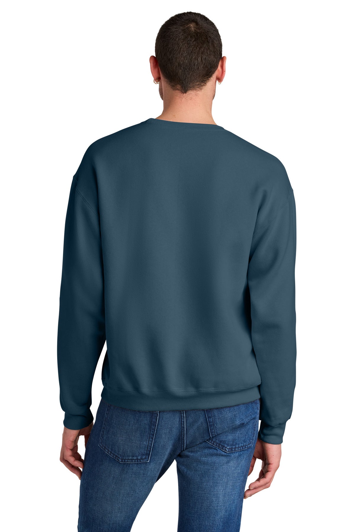 Jerzees Rugged Unisex Crewneck Sweatshirt - Washed Navy