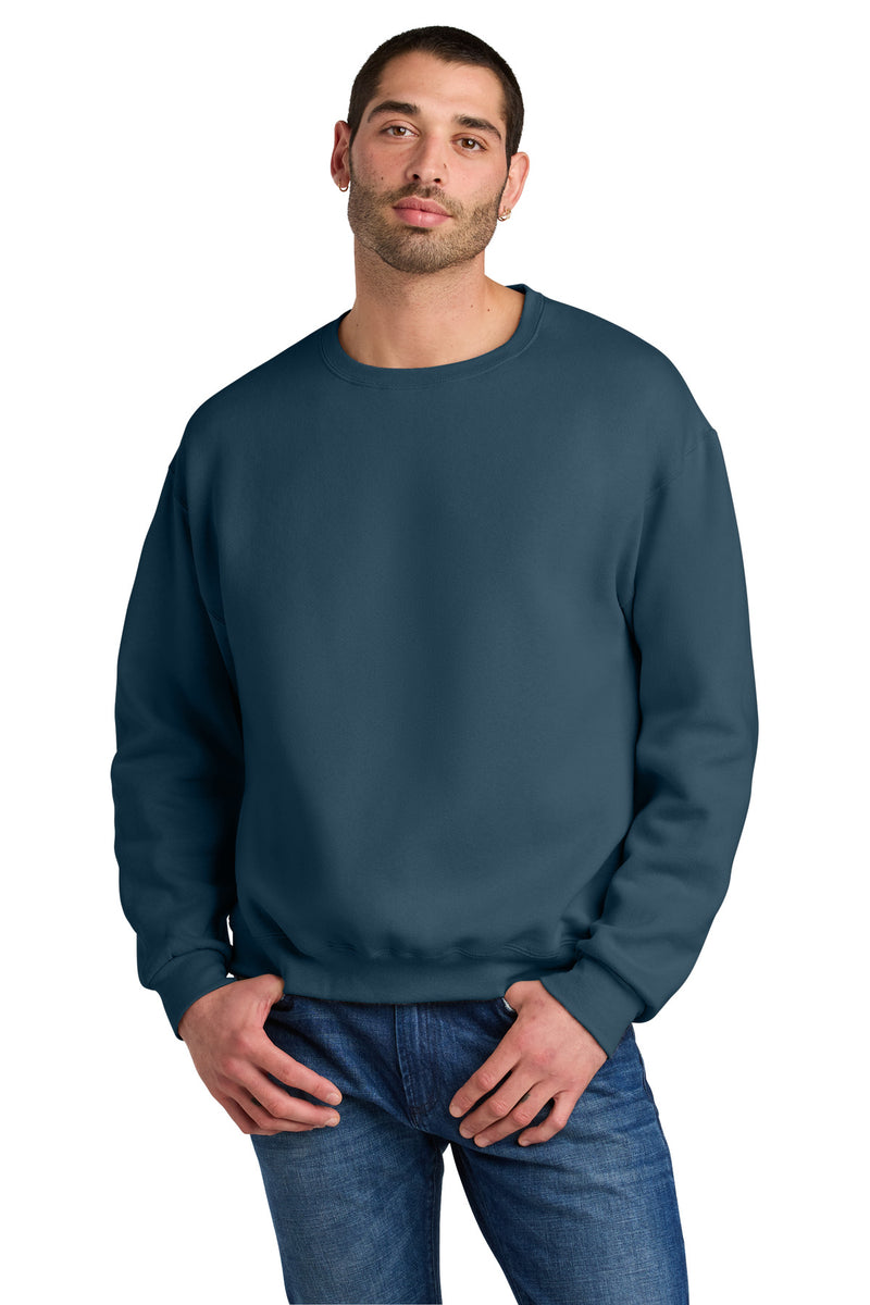 Jerzees Rugged Unisex Crewneck Sweatshirt - Washed Navy