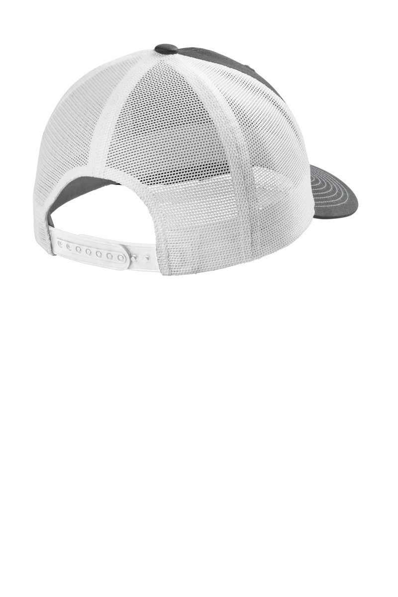 Port Authority Eco Snapback Trucker Cap - Smoke Grey/ White